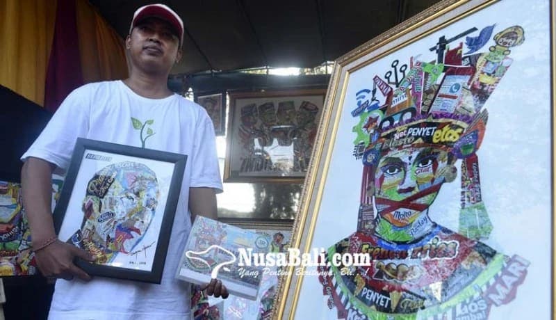 Mampu Mengubah Sampah Plastik Jadi Lukisan Wajah Super Wah Made Agus Janardana, Pegiat Lingkungan dari Bungkulan yang Dirikan Yayasan Sahabat Bumi Bali