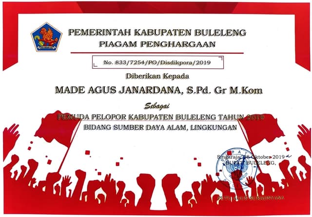 Pemuda Pelopor Buleleng 2019