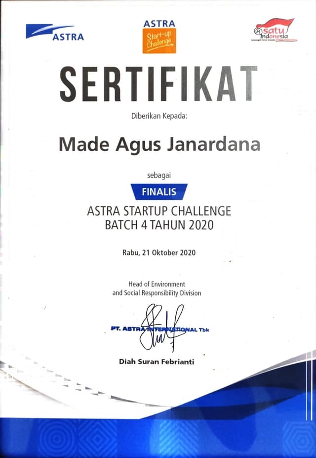 Apresiasi Satu Indonesia Awards 2021