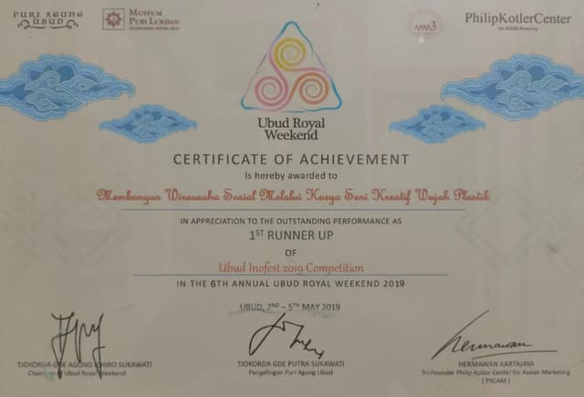 1st Runner Up Ubud Inofest Competition
